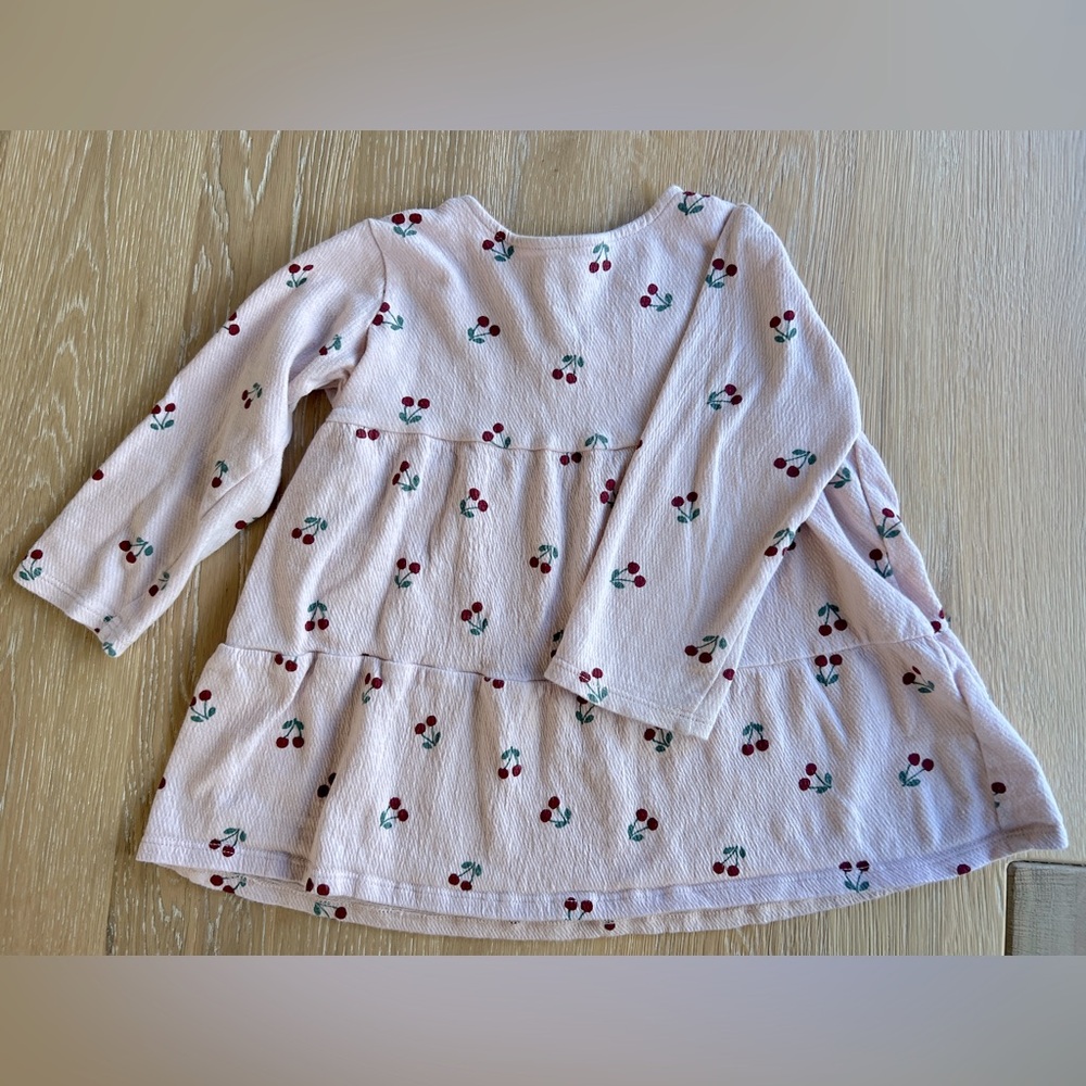 🍒H&M PINK JERSEY CHERRY PRINT DRESS🍒